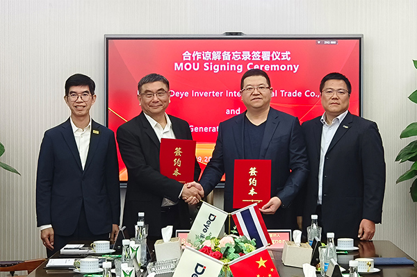 Deye Inverter and EGAT Forge Strategic Partnership in Clean Energy Technology