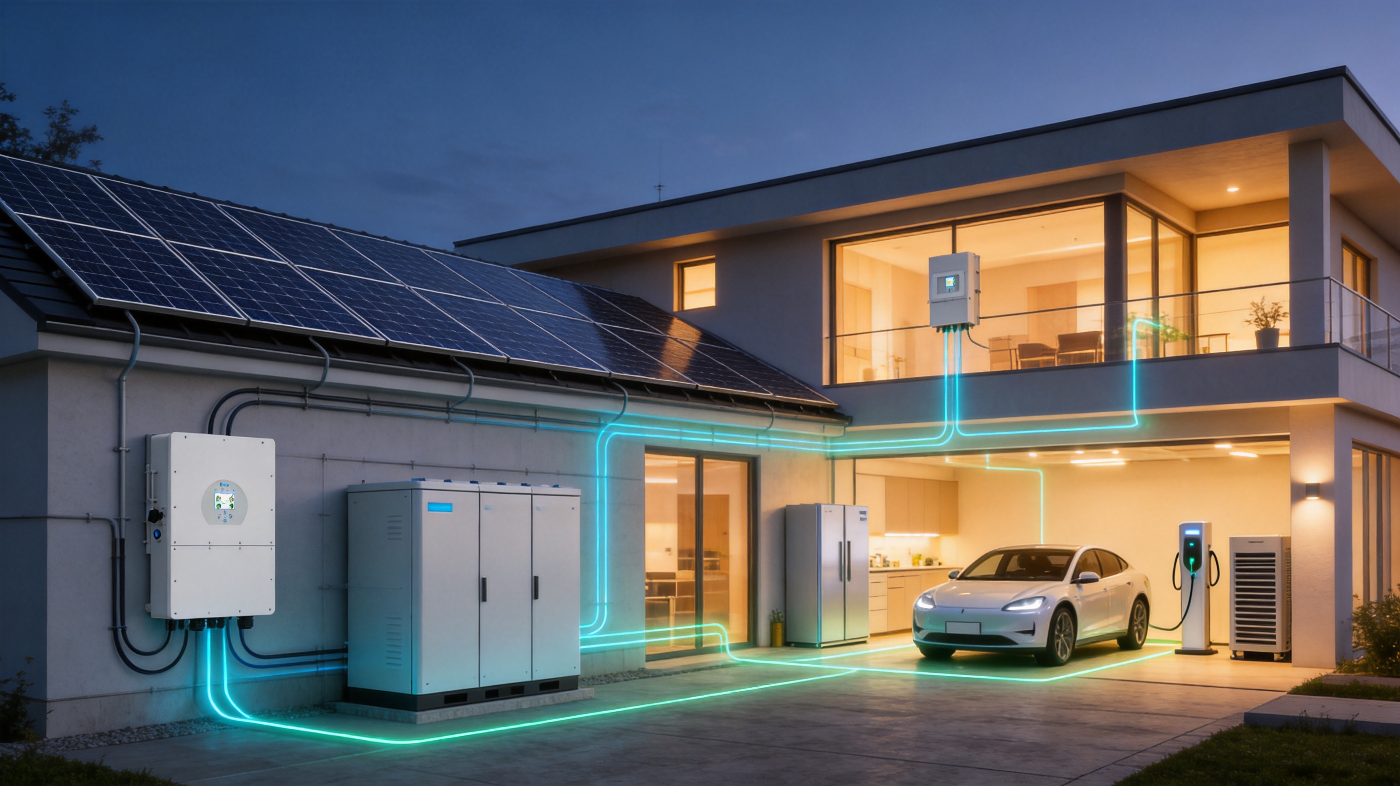 High-Voltage Three-Phase Hybrid Inverter for Scalable Solar Energy Storage